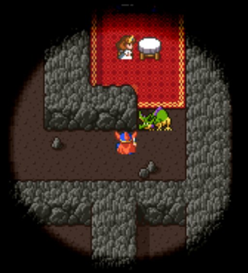 Princess Gwaelin Inside Cave